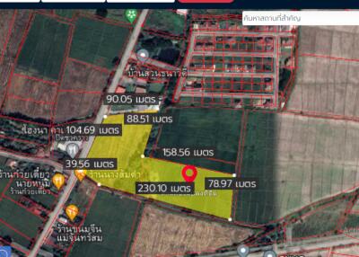 Property id024ls Land for sale in San Khum Phaeng 14-3-82 Rai near Buak Khang Municipality