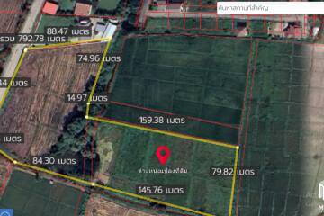 Property id024ls Land for sale in San Khum Phaeng 14-3-82 Rai near Buak Khang Municipality