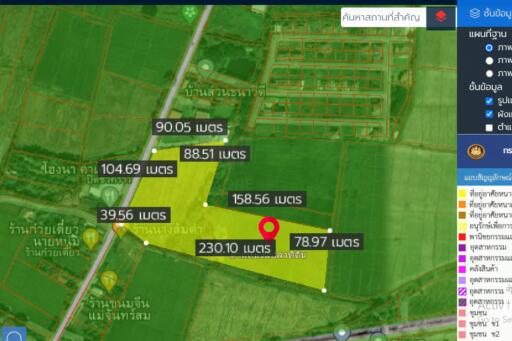 Property id024ls Land for sale in San Khum Phaeng 14-3-82 Rai near Buak Khang Municipality