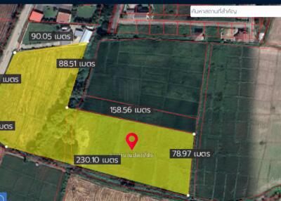 Property id024ls ขายที่ดินสันกำแพง 14-3-82 ไร่ ใกล้เทศบาลบวกขาง