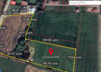 Property id024ls Land for sale in San Khum Phaeng 14-3-82 Rai near Buak Khang Municipality