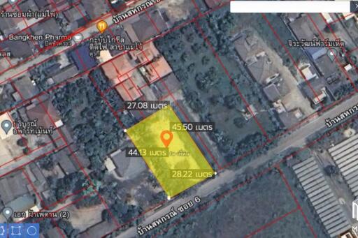 Property ID186LS Land for sale in San Sai, 3 Ngan near San Sai Hospital