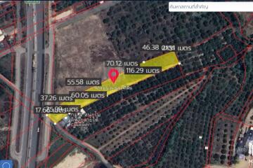 Property ID163LS Land for sale in Sai Pa Tong, 2 – 2 - 5 Rai.,near PTT Station Thung Ruang Thong (Mae Wang)