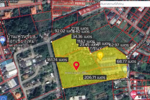 Property id121ls Land for sale in Faham 15-3-90Rai near Central Festival