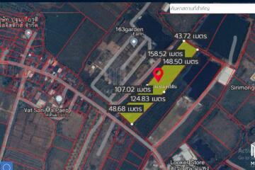 Property id 180ls Land for sale in San Kham Phaeng 7-3-53 Rai near Mae Kue Market