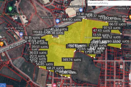 Property id148ls Land for sale in sanpa tong 61-2-40 Rai nearban piang