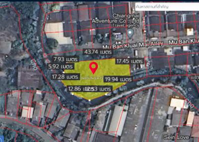 Property id140ls ขายที่ดินสันทราย 0-2-68ไร่ ใกล้ตลาดสามแยก