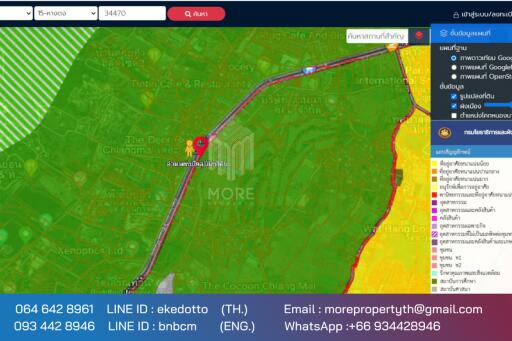 รหัสทรัพย์ 080LS ขายที่ดินเชียงใหม่ 1-2 - 12 ไร่ ติดถนนใหญ่ชลประทาน ต.น้ำแพร่