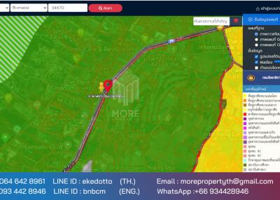 Property id 080LS Land for sale in Chiang Mai 1-2 - 12 rai, next to the main road, irrigation, Nam Phrae, Hang Dong district, Chiang Mai province.