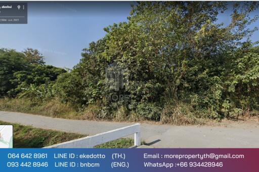 Property id 080LS Land for sale in Chiang Mai 1-2 - 12 rai, next to the main road, irrigation, Nam Phrae, Hang Dong district, Chiang Mai province.