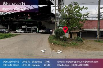 Property ID161ls Land for sale in San Sai, 3 – 2 - 21 Rai near Maejo university