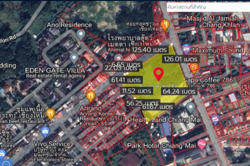 อสังหาริมทรัพย์ id133ls ขายที่ดิน ถ.ช้างคลาน 10-0-60 ไร่ ใกล้ที่ดินเชียงใหม่