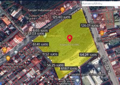 Property id133ls Land for sale in chang khlan rd. 10-0-60 rai, near chiang mai land