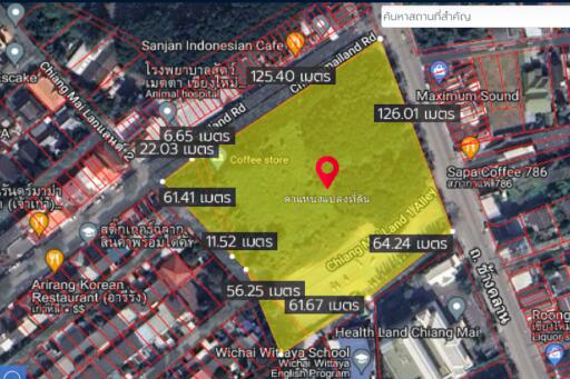 Property id133ls Land for sale in chang khlan rd. 10-0-60 rai, near chiang mai land