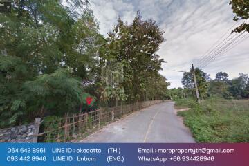 Property id 066LS Land for sale in Chiang Mai 3-3-15 Rai near Nong Bua Phra Chao Luang, Doi Saket, Chiang Mai.