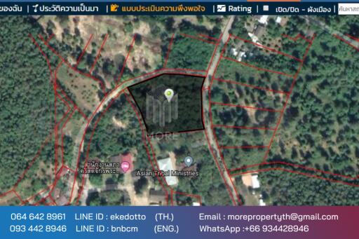 Property id 066LS Land for sale in Chiang Mai 3-3-15 Rai near Nong Bua Phra Chao Luang, Doi Saket, Chiang Mai.