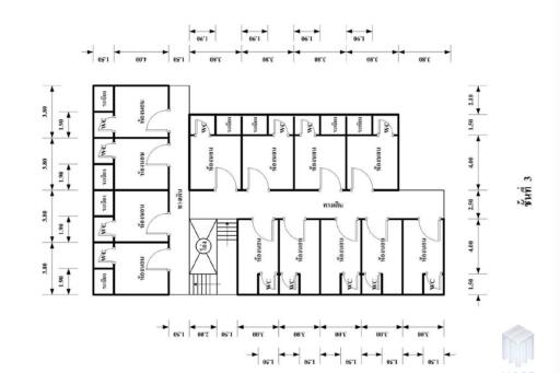 Dormitory - Chet Yot Zone, 37 rooms, 105 sq m, near Maya Mall (ID:034BS)