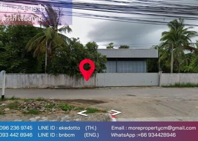 Property ID167LS Land for sale in Saraphee 2-3-35 Rai near BigC Don Chan