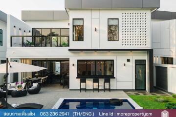 More – 019PS, made to order house Modern Pool Villa Wang Tan village, Chiang Mai, 4 bedrooms, 5 bathrooms, 382 sq m, near Hang Hong District, Chiang Mai