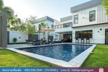 More – 019PS, made to order house Modern Pool Villa Wang Tan village, Chiang Mai, 4 bedrooms, 5 bathrooms, 382 sq m, near Hang Hong District, Chiang Mai