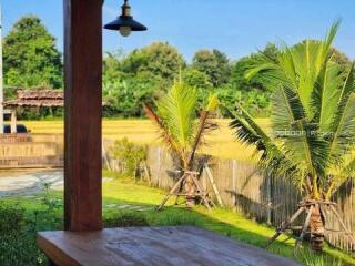 2-story detached house, 3 bedrooms, 2 bathrooms, rice field view, near Mae Malai Market.