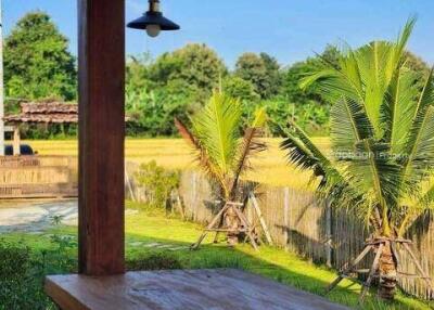 2-story detached house, 3 bedrooms, 2 bathrooms, rice field view, near Mae Malai Market.DB-