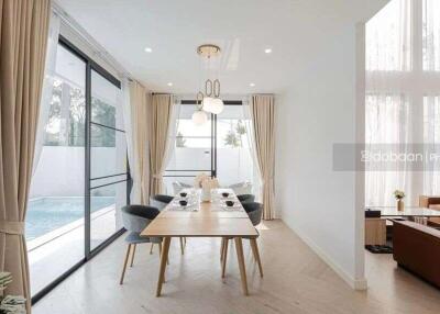 Detached house, 2 floors, 4 bedrooms, 5 bathrooms, located in the Hang Dong area, near Makro Hang Dong.