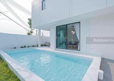 Detached house, 2 floors, 4 bedrooms, 5 bathrooms, located in the Hang Dong area, near Makro Hang Dong.