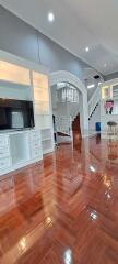 Detached house, 2 floors, 3 bedrooms, 2 bathrooms, located in San Sai zone near Ruen Chok Market.