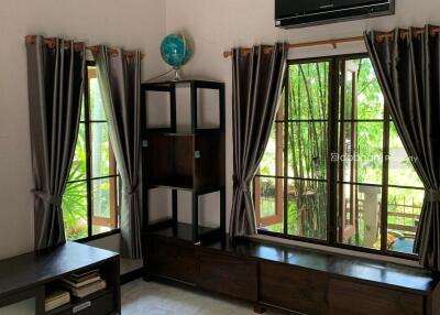 One and a half storey house, resort style, 2 bedrooms, 3 bathrooms, San Kamphaeng area.