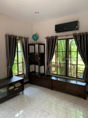 One and a half storey house, resort style, 2 bedrooms, 3 bathrooms, San Kamphaeng area.