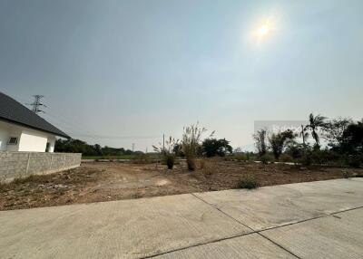 สวย 114 ตรว. wah land plot in the San Sai area, near Okajoo Shop.