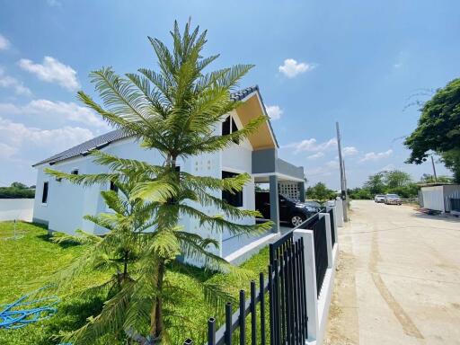 One-story detached house in Nordic, 3 bedrooms, 3 bathrooms, Doi Saket zone.