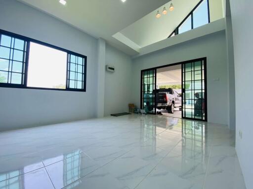 One-story detached house in Nordic, 3 bedrooms, 3 bathrooms, Doi Saket zone.