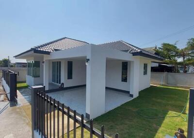 A single-story, contemporary-style house with 3 bedrooms and 2 bathrooms in the Saraphi zone.