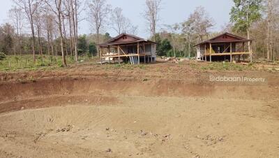 Beautiful land plot of 2 rai, 3 ngan, 48 square wah, located in Doi Saket zone.