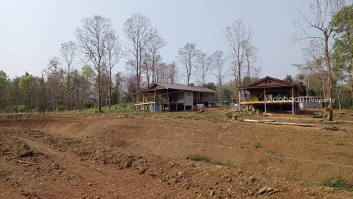 Beautiful land plot of 2 rai, 3 ngan, 48 square wah, located in Doi Saket zone.