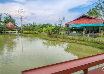 ขายบ้านริมทะเลสาบชนบท 5 ไร่ในดอยสะเก็ด