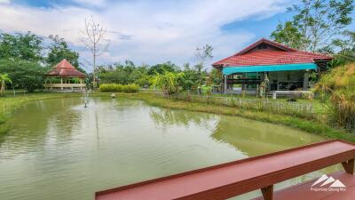 5 Rai Countryside Lake House For Sale In Doi Saket