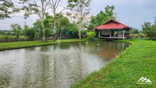 5 Rai Countryside Lake House For Sale In Doi Saket