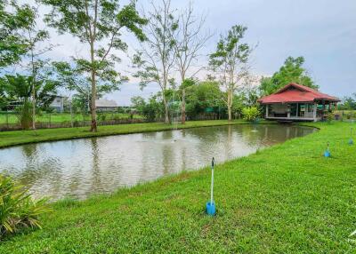 ขายบ้านริมทะเลสาบชนบท 5 ไร่ในดอยสะเก็ด