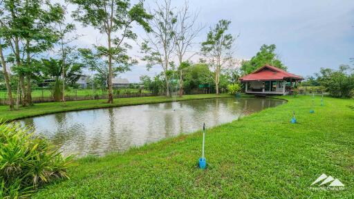 5 Rai Countryside Lake House For Sale In Doi Saket