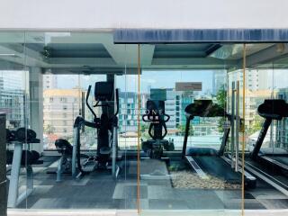 gym with exercise equipment