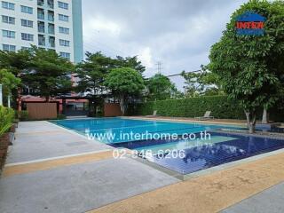 Swimming pool area in a residential building