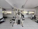 Gym with exercise equipment