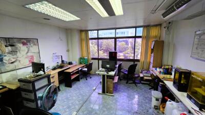 Office space with desks and equipment