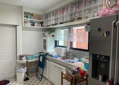 A well-organized kitchen with modern amenities