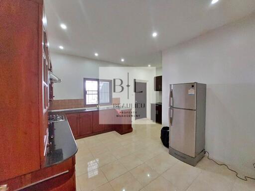 Spacious kitchen with modern appliances