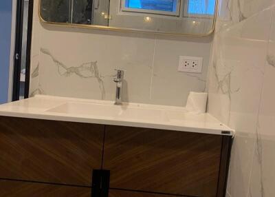 Modern bathroom with vanity