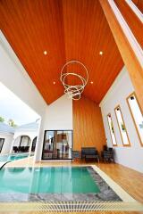 New Nordic pool villa with luxury decoration